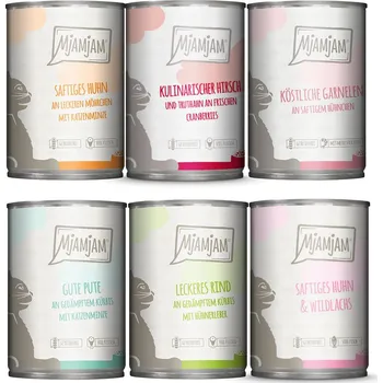 Krmivo pro kočku 6x400g Smíšené balení MjAMjAM - mix (6 druhů)