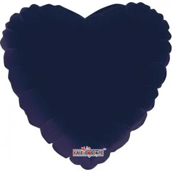 Balónek Foliový balonek srdce navy blue 46 cm - Nebalený