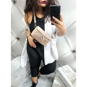 Ledvinka Crossbody ledvinka KŮŽE Barva: Růžová světle