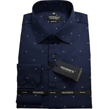 Pánská košile Pánská košile s dlouhým rukávem - střih SLIM - vzor F668 - 38