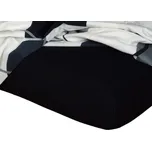 Froté prostěradlo černá - 180x200/20 cm dvoulůžko