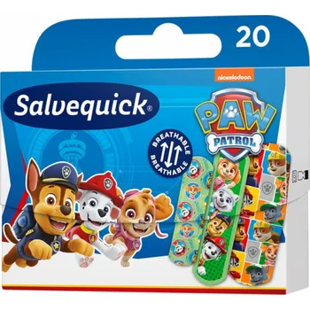 Náplast Dětské náplasti Salvequick Kids Paw Patrol 20 ks.