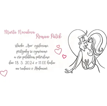 Svatební dekorace Svatební oznámení - DL - 027