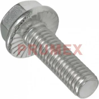 Šroub Šroub se šestihrannou hlavou s ozubeným límcem DIN 6921 M6x12 nerez A2