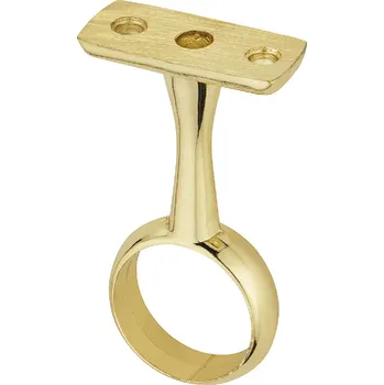 Věšák Häfele Středový držák na kulatou závěsnou tyč / Zlatý