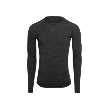 cyklistický dres KALAS BASE Z1 | Triko dlouhý rukáv MERINO | šedé | Velikost: 3