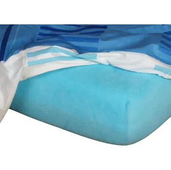 Prostěradlo Jersey prostěradlo světlý tyrkys - 90x200/20 cm jednolůžko