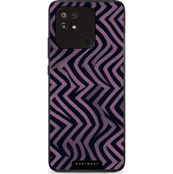 Pouzdro na mobilní telefon Lesklý kryt Mobiwear Glossy - Xiaomi POCO C40 - GA55G Fialové klikyháky (Prémiové lesklé pouzdro, obal, kryt Mobiwear Glossy na mobil Xiaomi POCO C40 - GA55G Fialové klikyháky, materiál Plast + TPU silikon - krytí po všech stranách, neošoupatelný potisk,)