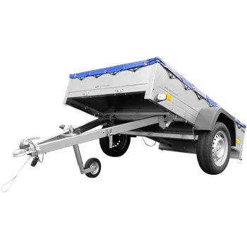 Auto-moto Přívěs Garden Trailer 201 KIPP s modrou plachtou