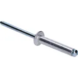 KOVIAN, s.r.o. Trhací nýt 4.0x16 zápustná hlava, hliník-ocel, Materiál: tělo - hliník Al 5050 trn - ocel pozinkovaná DIN 7337 Al/ST