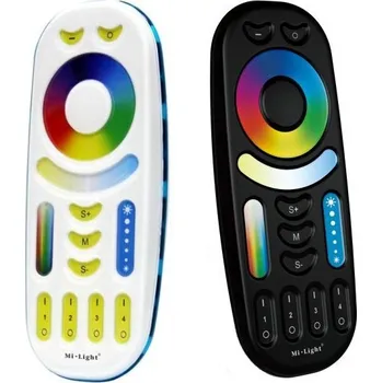 LED páska Mi-Light RF Dálkový ovladač pro RGB, RGBW, CCT LED pásky, 4-kanálový - Černá - LED Solution - FUT092-B - FUT092-B