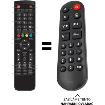 Orava LT-617 LED H366B, LT-616 LED H366B náhradní dálkový ovladač pro seniory