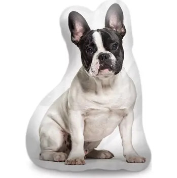 Polštář Sablio 3D polštář ve tvaru Francouzský buldoček