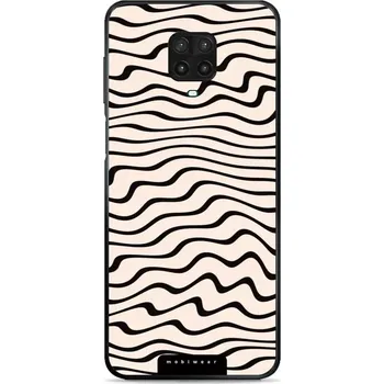 Pouzdro na mobilní telefon Lesklý kryt Mobiwear Glossy - Xiaomi Redmi Note 9 Pro / Note 9S - GA62G Vlnky na béžové (Prémiové lesklé pouzdro, obal, kryt Mobiwear Glossy na mobil Xiaomi Redmi Note 9 Pro / Note 9S - GA62G Vlnky na béžové, materiál Plast + TPU silikon - krytí po všech)