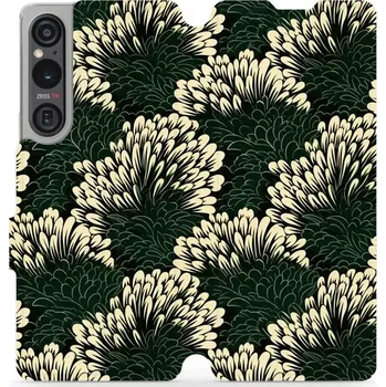 Pouzdro na mobilní telefon Flipové pouzdro Mobiwear - Sony Xperia 1 V - VA45S Travina (Knížkové flip pouzdro, obal, kryt na mobil Sony Xperia 1 V - VA45S Travina, materiál Umělá kůže + TPU - ochrana 360°, stojánek, silikonová vanička, magnetické zavírání)