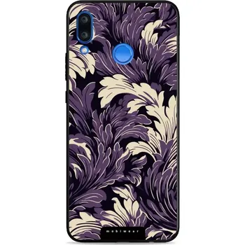 Pouzdro na mobilní telefon Lesklý kryt Mobiwear Glossy - Huawei Nova 3 - GA46G Fialové rostliny (Prémiové lesklé pouzdro, obal, kryt Mobiwear Glossy na mobil Huawei Nova 3 - GA46G Fialové rostliny, materiál Plast + TPU silikon - krytí po všech stranách, neošoupatelný potisk, tenké)