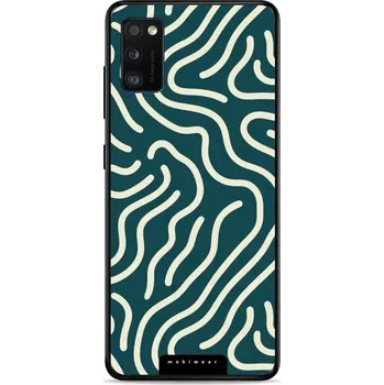 Pouzdro na mobilní telefon Lesklý kryt Mobiwear Glossy - Samsung Galaxy A41 - GA61G Béžové linky (Prémiové lesklé pouzdro, obal, kryt Mobiwear Glossy na mobil Samsung Galaxy A41 - GA61G Béžové linky, materiál Plast + TPU silikon - krytí po všech stranách, neošoupatelný potisk, tenk