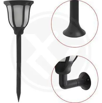 Dekorativní svítidlo Vipelectro Zahradní LED solární svítidlo 4v1 1W, Studená