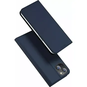 Pouzdro na mobilní telefon Prémiové flip pouzdro DUX DUCIS SKIN na mobil Apple iPhone 15 Plus - modré (Flipové knížkové vyklápěcí pouzdro DUX DUCIS SKIN na mobilní telefon Apple iPhone 15 Plus modré)