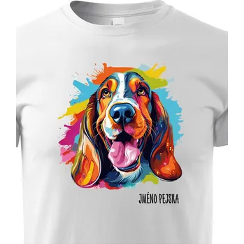 Chlapecké tričko Dětské tričko Baset, Barva Bílá, Velikost 158 cm/12 roků, Canvas Dětské tričko 2424