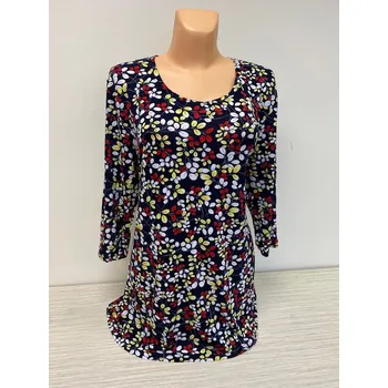 Halenka CARMEN drobné kytičky, Barva Jako na obrázku, Velikost XXL 48, Materiál 96% Viskoza 4% Lycra