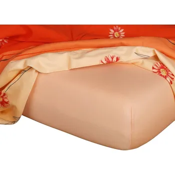 Prostěradlo Jersey prostěradlo meruňka - 90x200/20 cm jednolůžko