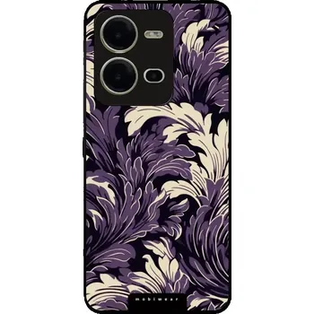 Pouzdro na mobilní telefon Lesklý kryt Mobiwear Glossy - Vivo X80 Lite - GA46G Fialové rostliny (Prémiové lesklé pouzdro, obal, kryt Mobiwear Glossy na mobil Vivo X80 Lite - GA46G Fialové rostliny, materiál Plast + TPU silikon - krytí po všech stranách, neošoupatelný potisk, tenké)