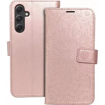 Pouzdro na mobilní telefon Flipové pouzdro Coolcase Mezzo na mobil Samsung Galaxy A54 5G - Mandala rose gold (Flip kryt či obal Forcell MEZZO na mobil Samsung Galaxy A54 5G - Mandala rose gold)