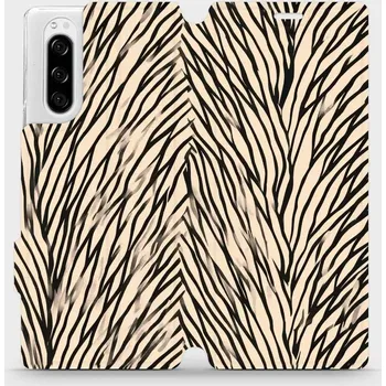 Pouzdro na mobilní telefon Flipové pouzdro Mobiwear - Sony Xperia 5 - VA52S V koruně stromu (Knížkové flip pouzdro, obal, kryt na mobil Sony Xperia 5 - VA52S V koruně stromu, materiál Umělá kůže + TPU - ochrana 360°, stojánek, silikonová vanička, magnetické zavírání)