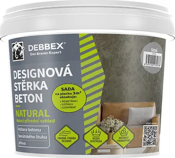 Interiérová barva Den Braven Beton Natural designová stěrka 5 kg
