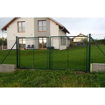 brána Brána 150 x 360 OKO 150 cm Dvoukřídlá Zelená