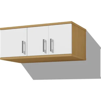 Šatní skříň Nabytekmorava Nástavec na skříně do předsíně PR 30 barva lamina: BUK / BÍLÁ