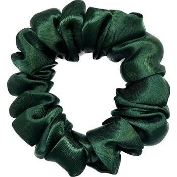Mischu design Scrunchies - saténové gumičky Barva: tmavě zelená, Průměr: 8 cm
