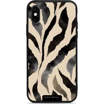 Pouzdro na mobilní telefon Lesklý kryt Mobiwear Glossy - Apple iPhone X / XS - GA53G Zebří (Prémiové lesklé pouzdro, obal, kryt Mobiwear Glossy na mobil Apple iPhone X / XS - GA53G Zebří, materiál Plast + TPU silikon - krytí po všech stranách, neošoupatelný potisk, tenké provedení,