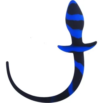 GemButt Anální plug ocas silikonový Barva: Modrá