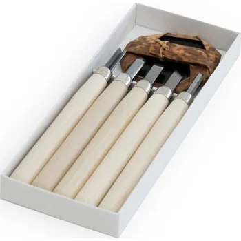 Dláto Sada řezbářských mini-dlát MARUICHI L-5 s dřevěnou rukojetí - 5 kusů