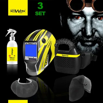 Svářečská kukla KOWAX Filtračně ventilační jednotka Speed Air + kukla KWXSA820ARC++ SET3
