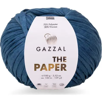 Příze Gazzal The Paper 3965 modrá