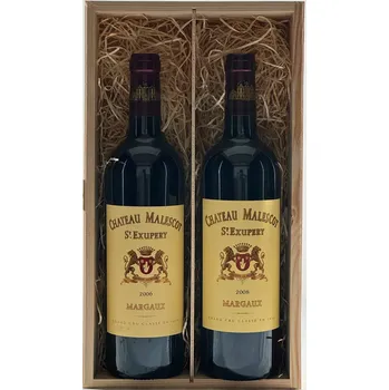 Víno Chateau Malescot Saint-Exupery 2 ročníky v dárkovém boxu