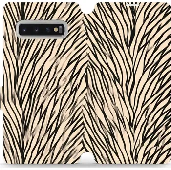 Pouzdro na mobilní telefon Flipové pouzdro Mobiwear - Samsung Galaxy S10 Plus - VA52S V koruně stromu (Knížkové flip pouzdro, obal, kryt na mobil Samsung Galaxy S10 Plus - VA52S V koruně stromu, materiál Umělá kůže + TPU - ochrana 360°, stojánek, silikonová vanička, magnetické)