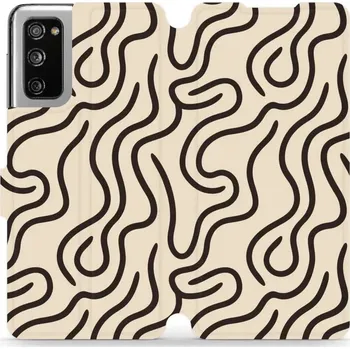Pouzdro na mobilní telefon Flipové pouzdro Mobiwear - Samsung Galaxy S20 FE - VA60S Linky (Knížkové flip pouzdro, obal, kryt na mobil Samsung Galaxy S20 FE - VA60S Linky, materiál Umělá kůže + TPU - ochrana 360°, stojánek, silikonová vanička, magnetické zavírání)