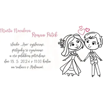 Svatební dekorace Svatební oznámení - DL - 022