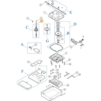 Pohon brány Nice GOR24.5501 těsnící kroužek pro podzemní pohon brány X-Metro 2024 | 2124