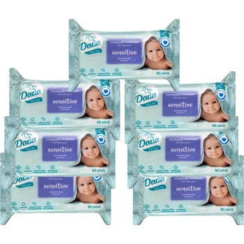 Hygienický ubrousek Dada Extra Soft vlhčené ubrousky Sensitive - 7 x 80 ks