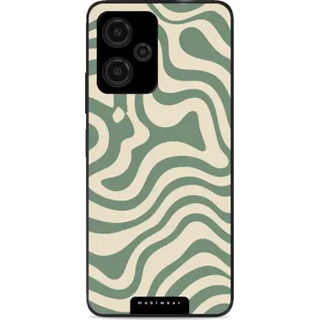 Pouzdro na mobilní telefon Lesklý kryt Mobiwear Glossy - Xiaomi Redmi Note 12 5G - GA57G Zelené a béžové zkrouceniny (Prémiové lesklé pouzdro, obal, kryt Mobiwear Glossy na mobil Xiaomi Redmi Note 12 5G - GA57G Zelené a béžové zkrouceniny, materiál Plast + TPU silikon - krytí po)