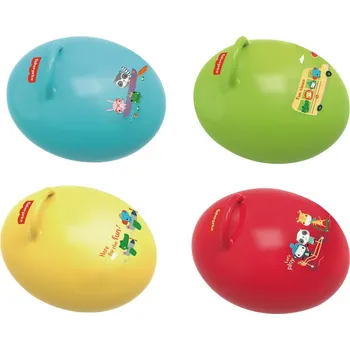 Hopsadlo Fisher-Price Skákací míč ve tvaru vejce - červené