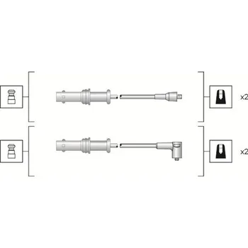 Zapalovací kabel Sada kabelů pro zapalování MAGNETI 941318111152