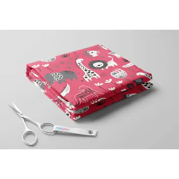 Softshell zimní, Malované safari Barva: Fuchsiová