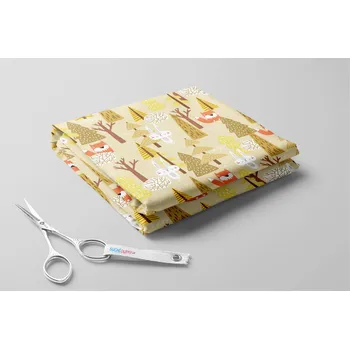 Softshell zimní, Liška a zajíc v lese Barva: Žlutá