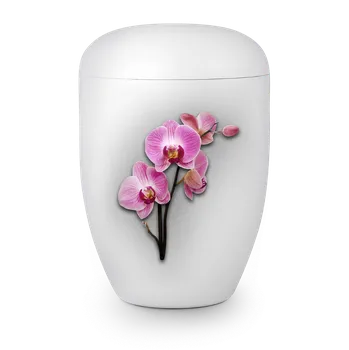 Smuteční dekorace Ekologická urna Fleur Blanche - Orchidej